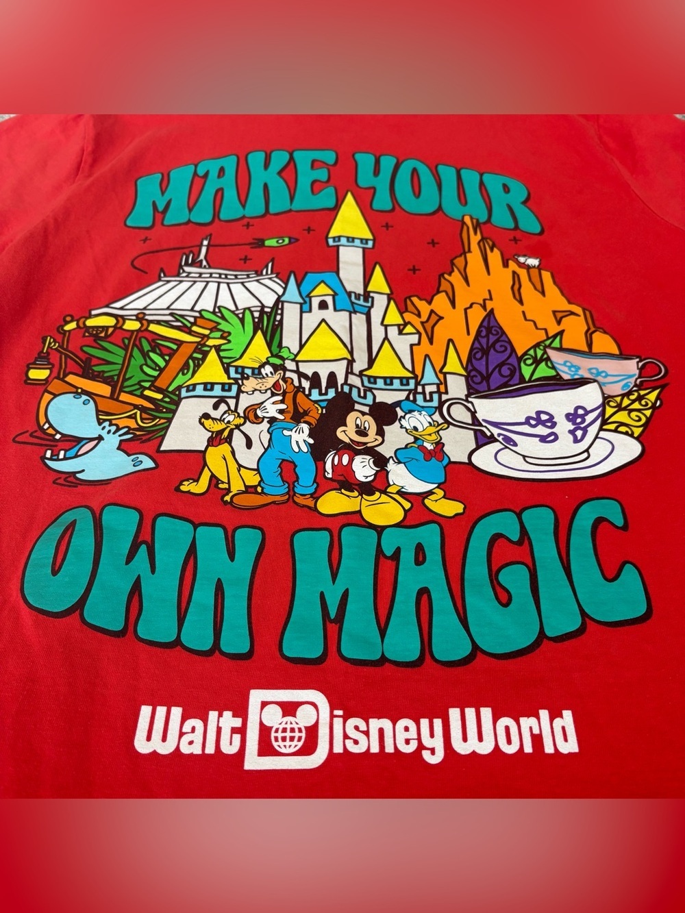 Disney “Make Your Own Magic” Mickey & Friends Graphic Tee, Size Large - Picture 3 of 4